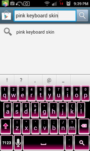 Pink Glow Keyboard Skin