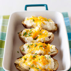 Horseradish and Chive Twice Baked Potatoes