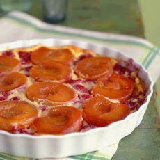 Peach-Raspberry Clafouti