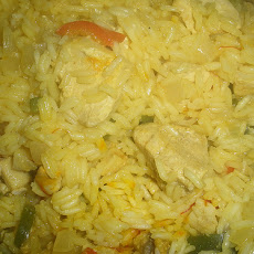 Spanish Style Chicken with Saffron Rice