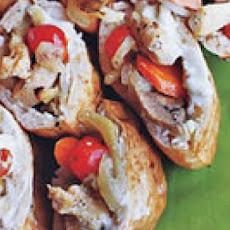 Roasted Chicken and Vegetable Pitas