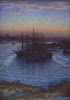 Ships at Anchor. Winter