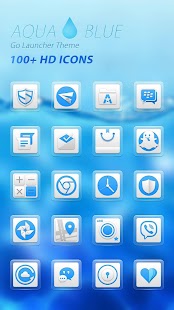 How to download Aqua Blue GO Launcher Theme v1.0 mod apk for pc