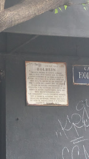 Placa Conmemorativa Holbein