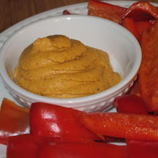 Spicy Roasted Red Pepper Hummus