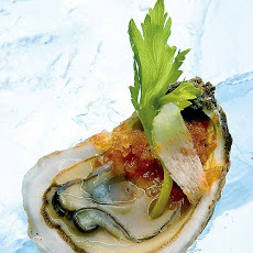 Oysters with Bloody Mary Granita