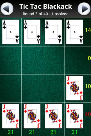 【免費紙牌App】Tic Tac Blackjack-APP點子