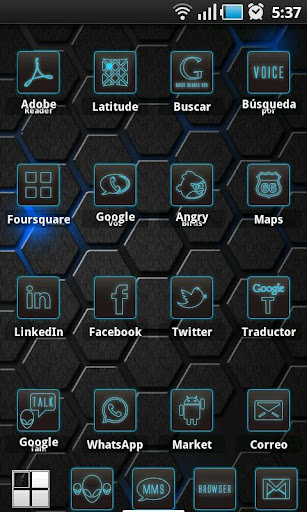 免費下載個人化APP|BLUE ALIEN ADW Theme app開箱文|APP開箱王