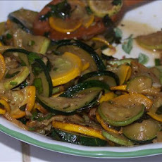 Smothered Yellow Squash With Basil