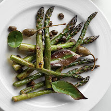 Roasted Asparagus with Bay Leaves and Crispy Capers Recipe
