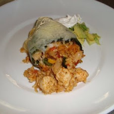 Chicken Stuffed Poblano Peppers