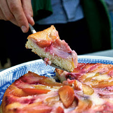 Plum Upside-Down Pudding Cake