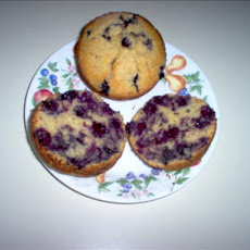 Cornmeal Blueberry Wheat Germ Muffins