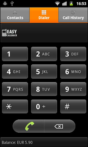 EasyCallBack - 3GおよびWiFi通話