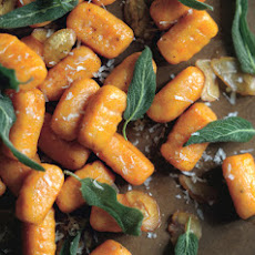Sweet Potato Gnocchi with Fried Sage and Shaved Chestnuts