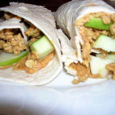 Crunchy Peanut Butter Wraps