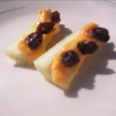 Ants on a Log (Peanut Free & Gluten Free)
