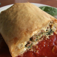 Greek Ground Beef Roll