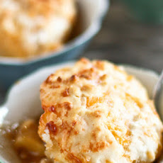 Apple Cobbler with Cheddar Biscuits
