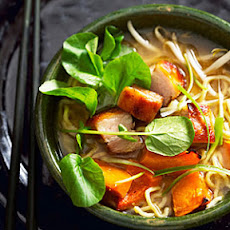 Ramen with Ginger Roasted Squash and Crispy Pork Belly