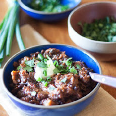 Black Bean, Sweet Potato and Quinoa Chili