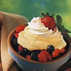 Lemon Mousse with Fresh Berries