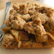 Rhubarb Raspberry Coffee Cake