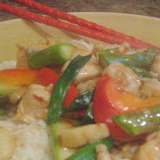 Spicy Seafood & Meat over Rice