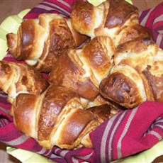 Traditional Layered French Croissants