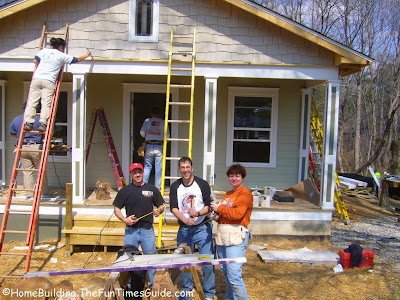People working at a Habitat site