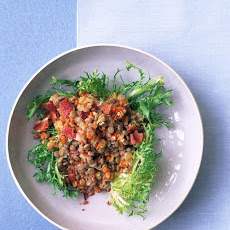 Lentil Salad with Bacon and Frisee