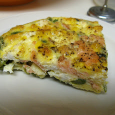Michele's (Asparagus, Bacon, or Salmon) Crustless Quiche
