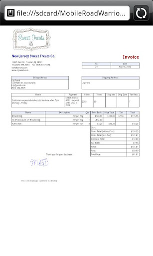 【免費商業App】Mobile Road Warrior Invoice-APP點子