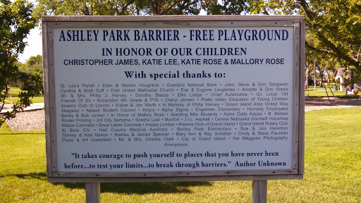 Ashley Park Barrier Free Playground