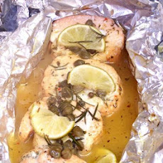 Salmon With Lemon Capers and Rosemary