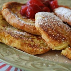 Croissant French Toast with Boozy Sauteed Bourbon Pears