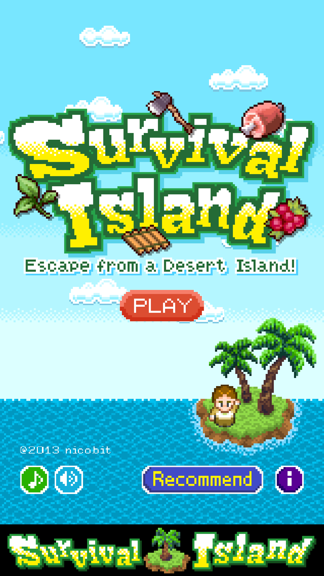 Android application Survival Island ! screenshort