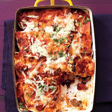 Mushroom and Black Bean Tortilla Casserole