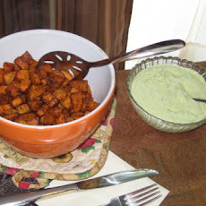 Sweet Potato Oven Fries With Avocado Dip