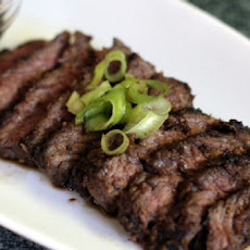 Flank Steak With Coffee-Peppercorn Marinade