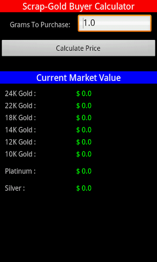 Scrap-Gold Buyer Calculator