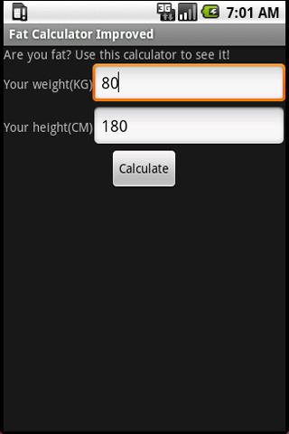 Fat Calculator Improved