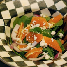 Cara Cara Goat Cheese & Spinach Salad