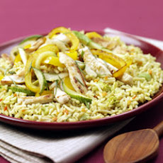 Chicken & Basil Rice Stir Fry