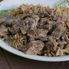 Slow Cooker Beef Stroganoff