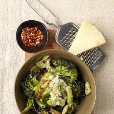 Roasted Broccoli with Grated Manchego