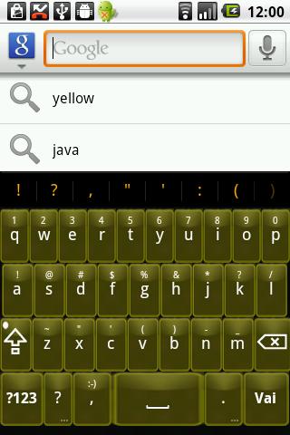 Yellow Glass Keyboard Skin