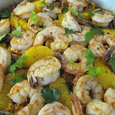 Prawn Paella with Orange