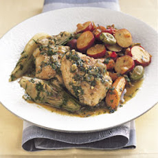 Chicken Tagine with Spring Vegetables