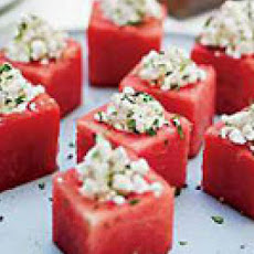 Watermelon Cups with Feta and Mint